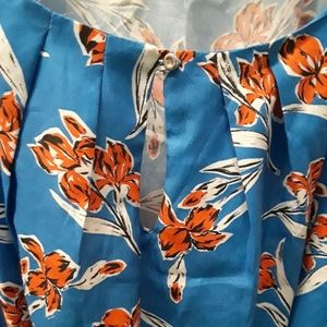 French brand Antonelle blue & orange floral dress